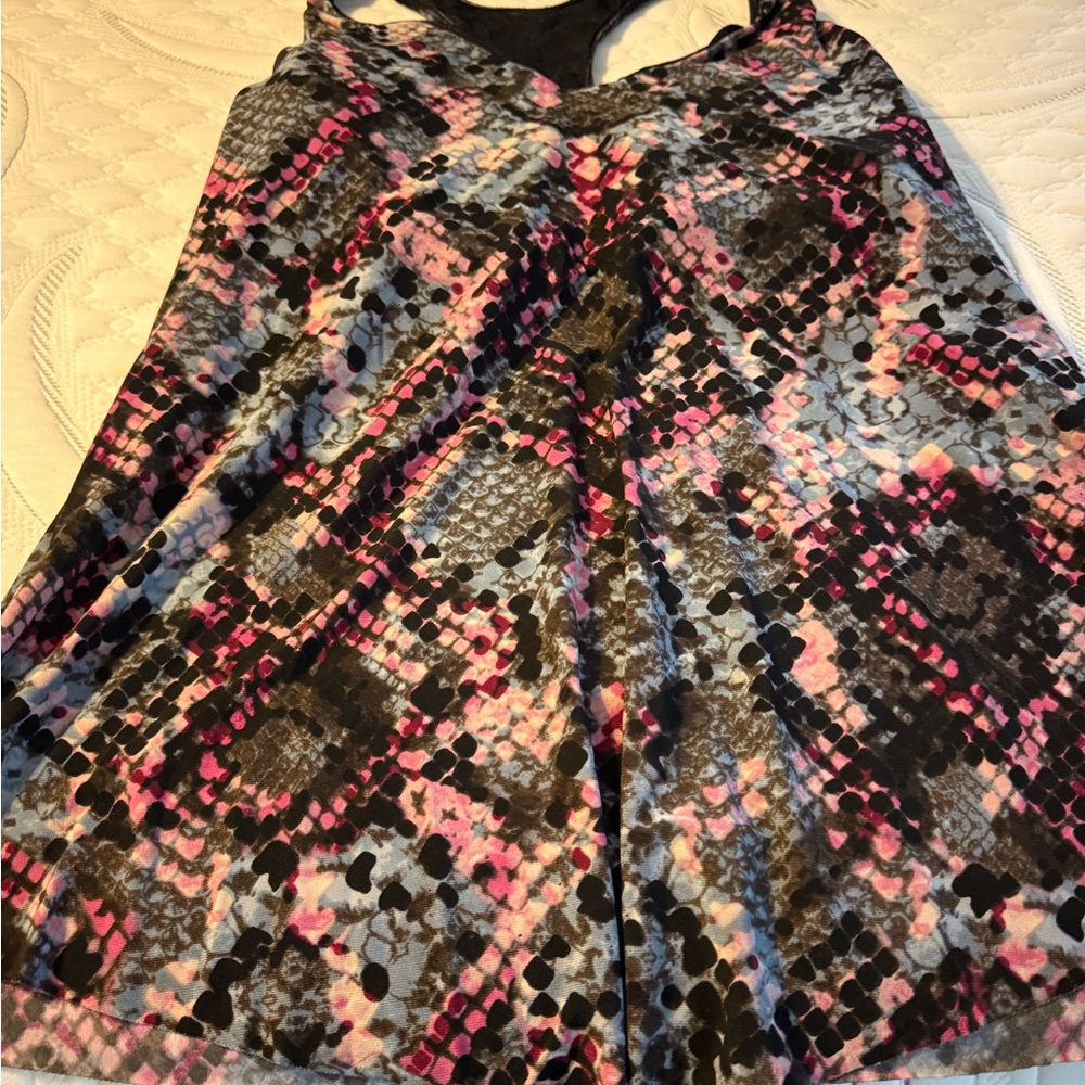 Magicsuit Black and Pink A-Line Skirt Casual Night Out